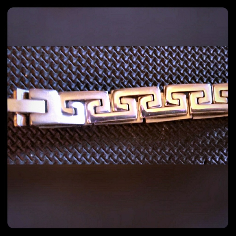 Gold and Silver Men's Bracelet